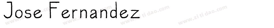 Jose Fernandez字体转换